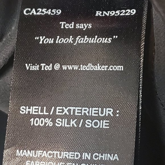 Ted Baker Black Embellished Silk Dress - Picture 12 of 16